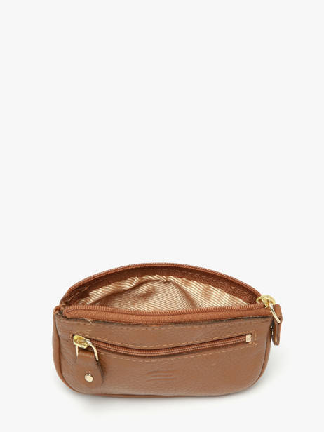 Portemonnee Caviar Leder Crinkles Bruin caviar 14036 ander zicht 1